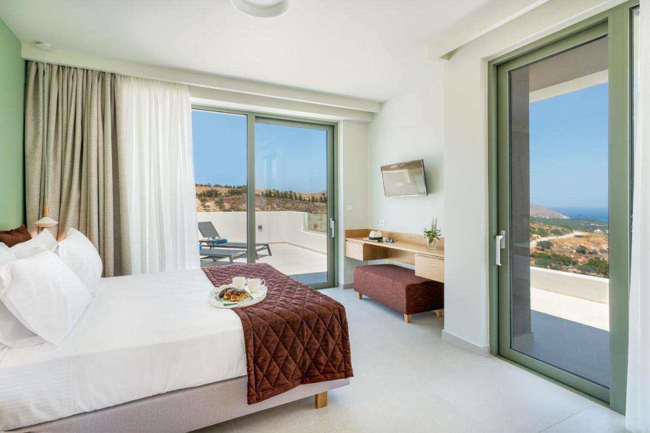 Luxurious Villa Cretan Aura With Private Heated Pool, Jacuzzi And Playroom Agios Ioannis  Buitenkant foto