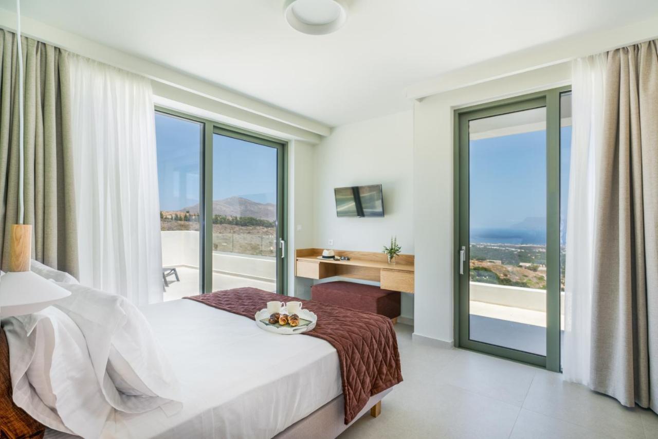 Luxurious Villa Cretan Aura With Private Heated Pool, Jacuzzi And Playroom Agios Ioannis  Buitenkant foto